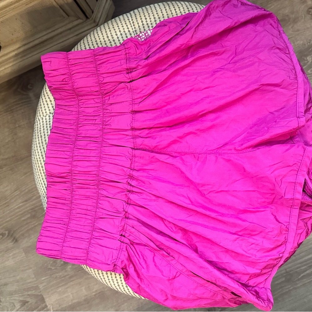 Free People Pink High Waisted Athletic Shorts